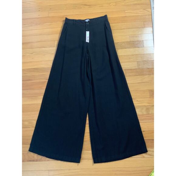 NIC + ZOE 31" RUMBA LINEN WIDE LEG TROUSER NWT SIZE 6 - Picture 6 of 10